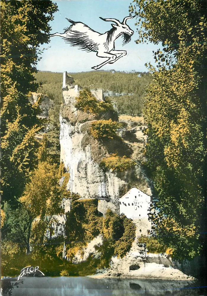 Castelo de la Roche — visão panorâmica — Editor FLOR, número de série não visível - Frente