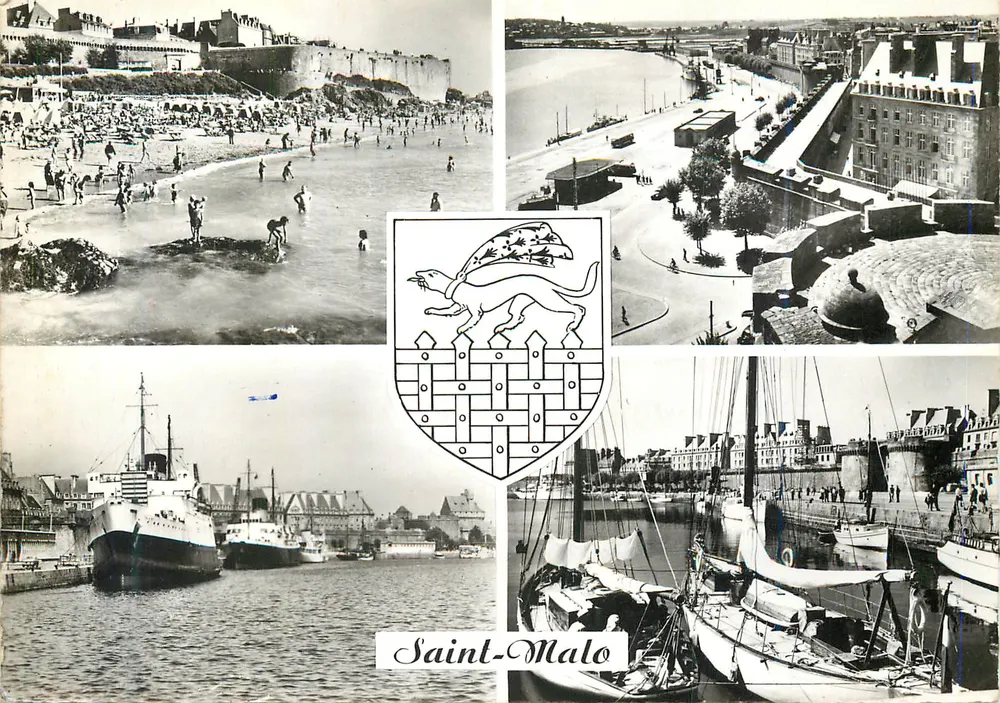 Saint-Malo — Panoramablick — unbekannter Verleger, Seriennummer nicht sichtbar - Vorderseite
