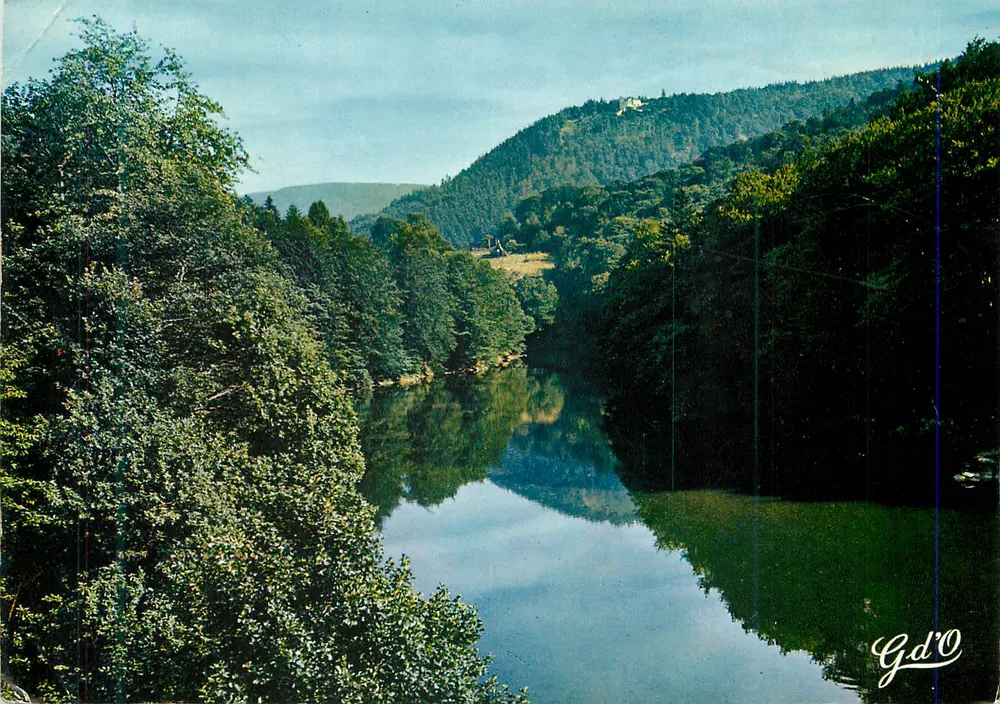 Vale do rio — paisagem florestal — Gd'O - Frente