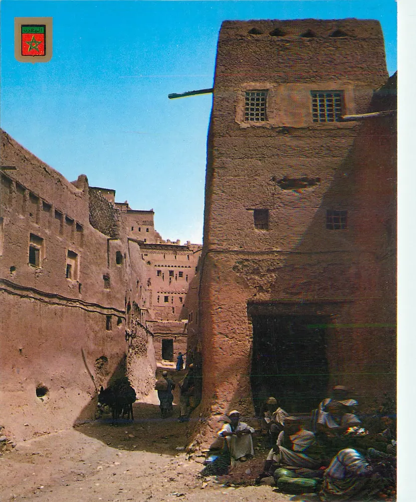 Rua do ksar de Marrakech — Marrocos — editor desconhecido - Frente