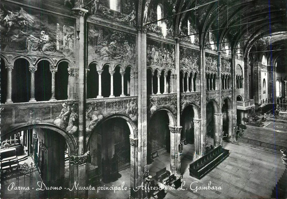 Parma - Duomo - Navata principale - Affreschi di L. Gambarara - Vorderseite