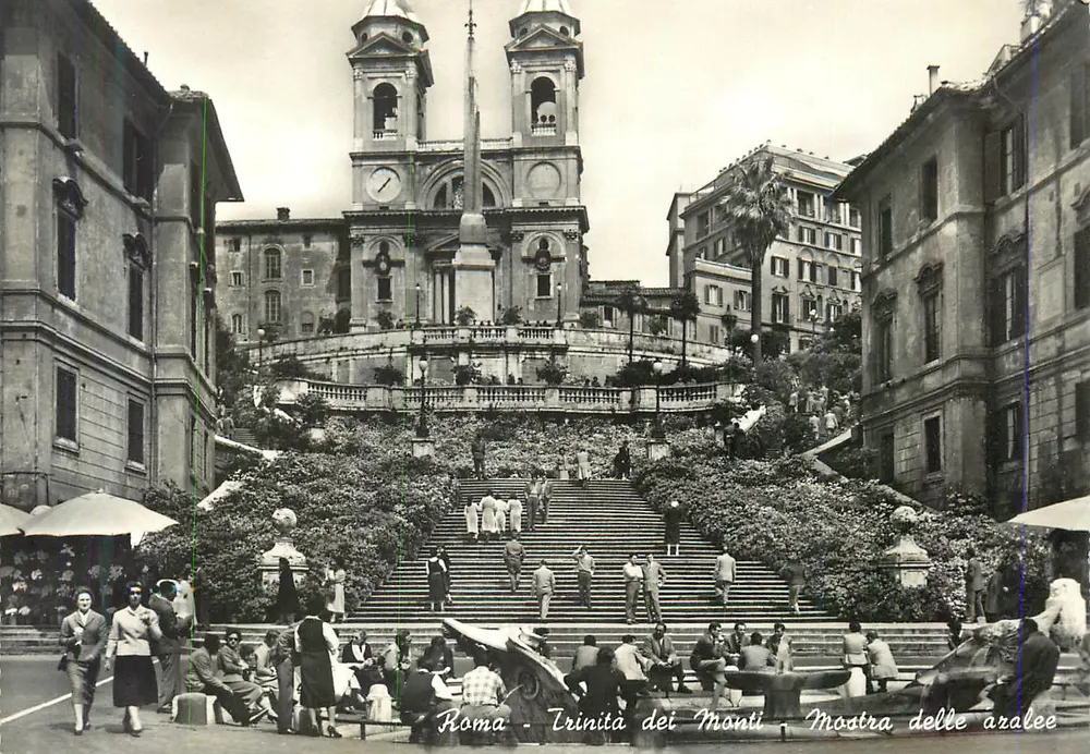 Roma - Trinità dei Monti - Mostra delle aralee - Frente