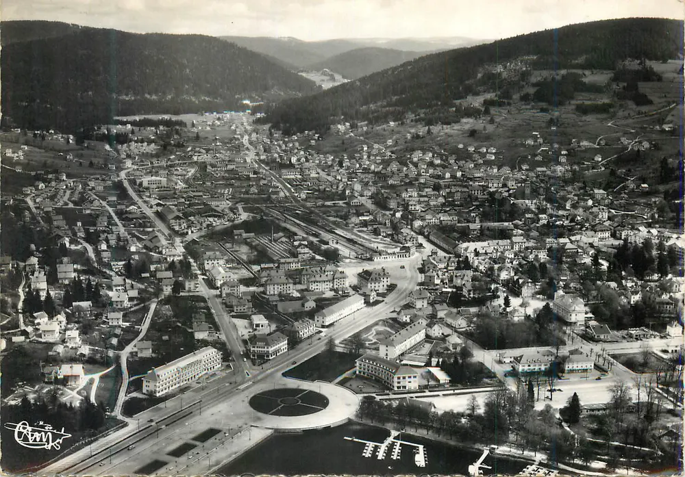Vista aérea de Garmisch-Partenkirchen — editor 'Cany' — número de série ilegível - Frente