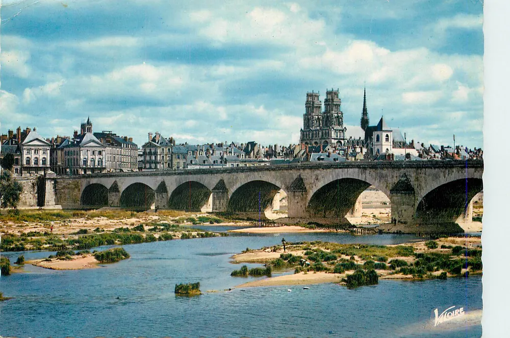 Ansicht von Tours — Brücke und Kathedrale — Verlag Vicoire - Vorderseite