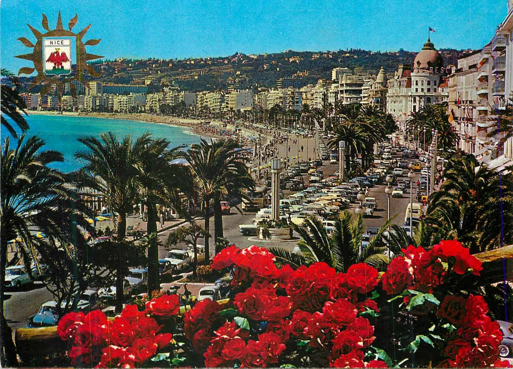 Aussicht auf die Promenade des Anglais in Nizza — unbekannter Verlag, Seriennummer nicht sichtbar - Vorderseite