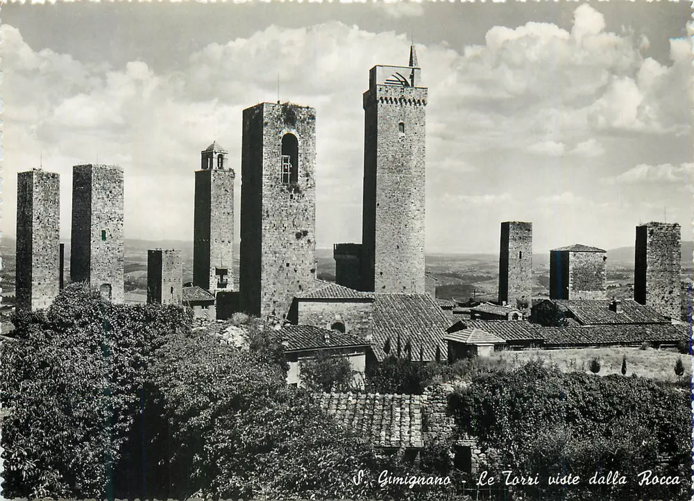 S. Gimignano - Widok z Roccy na wieże - Awers