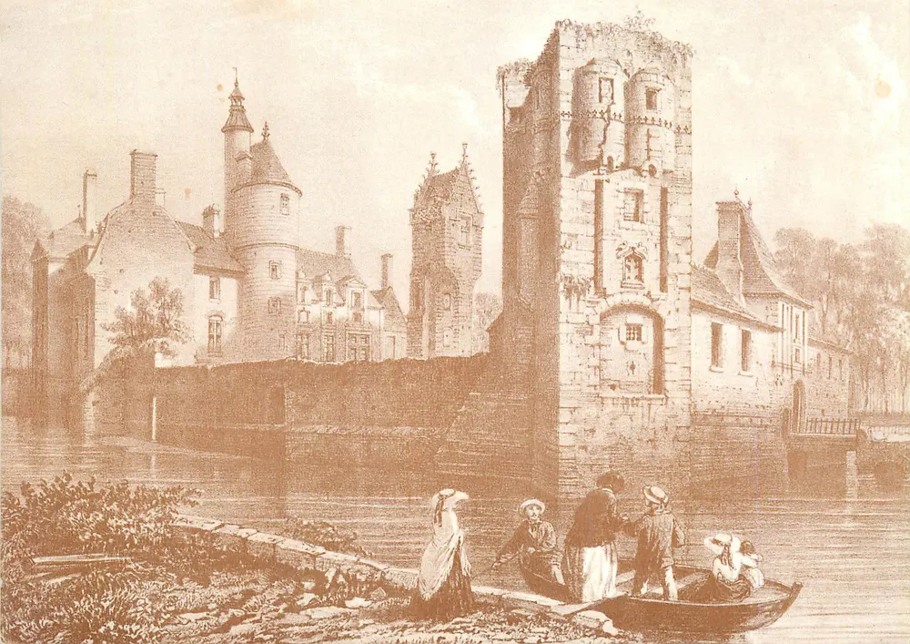 Schloss Châteaubriant — historische Ansicht — Verlag unbekannt - Vorderseite