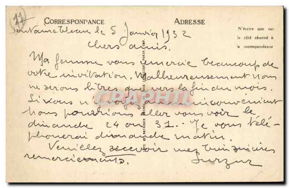 Fontainebleau — Das Schloss, Ansicht vom Erdgeschoss — n°365 - Rückseite