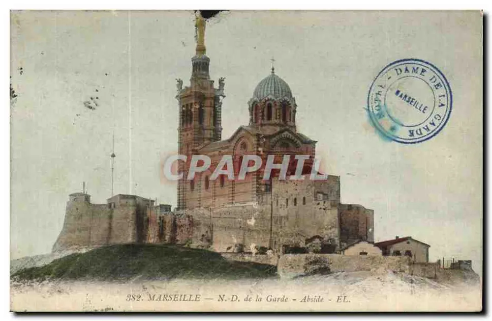 Marseille — N.-D. de la Garde — Abside — ÉL. — 382 - Frente
