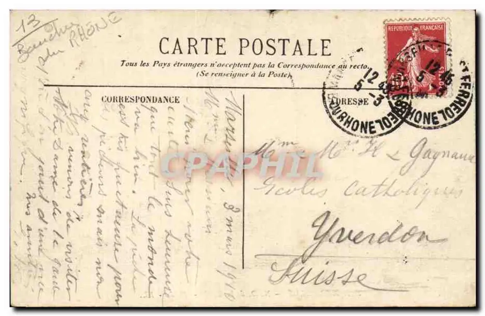 Marseille — N.-D. de la Garde — Abside — ÉL. — 382 - Verso