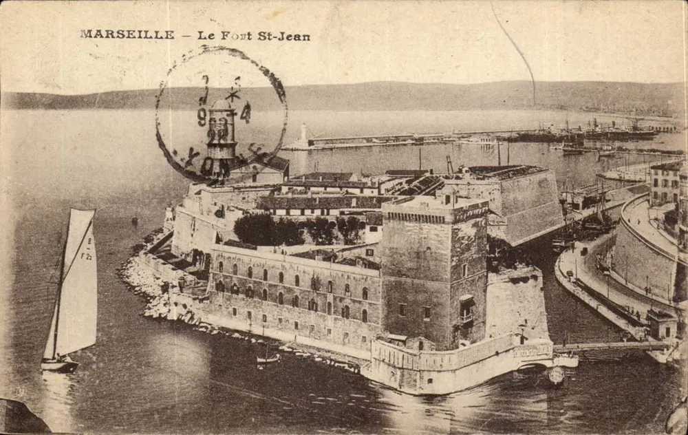 Marselha — Forte de São João — Editor não identificado, número de série não visível - Frente