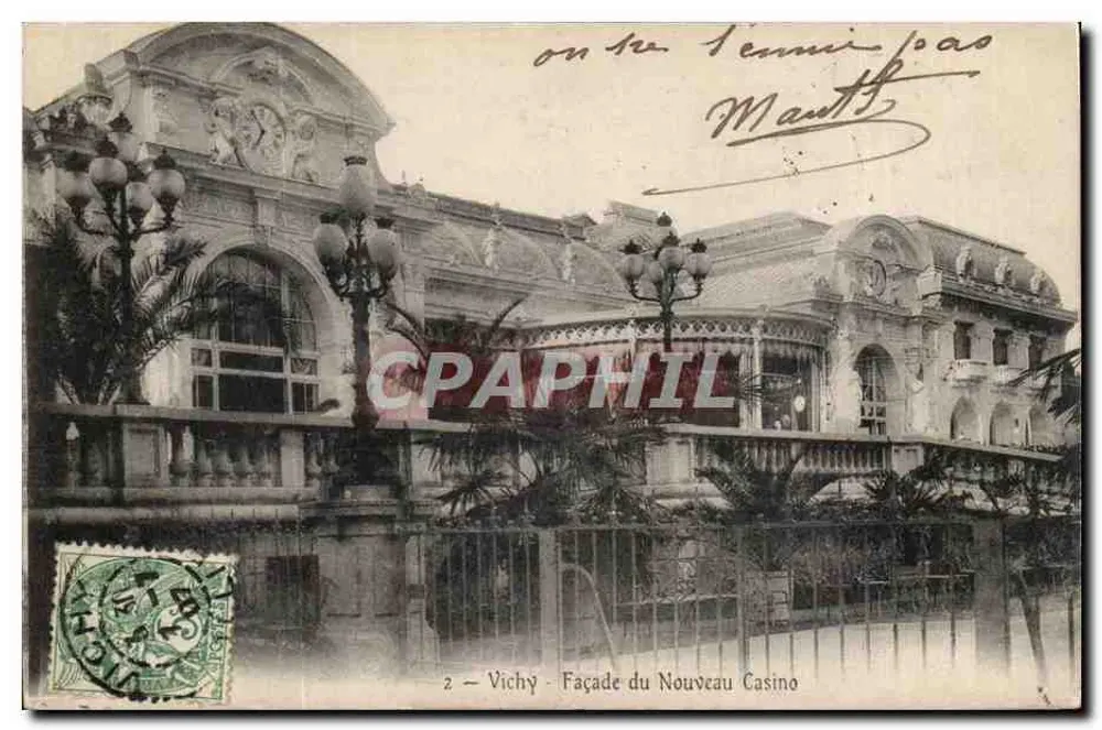 Vichy — Facha de la Nueva Casa de Juegos — editor desconocido, n.º de serie 2 - Anverso