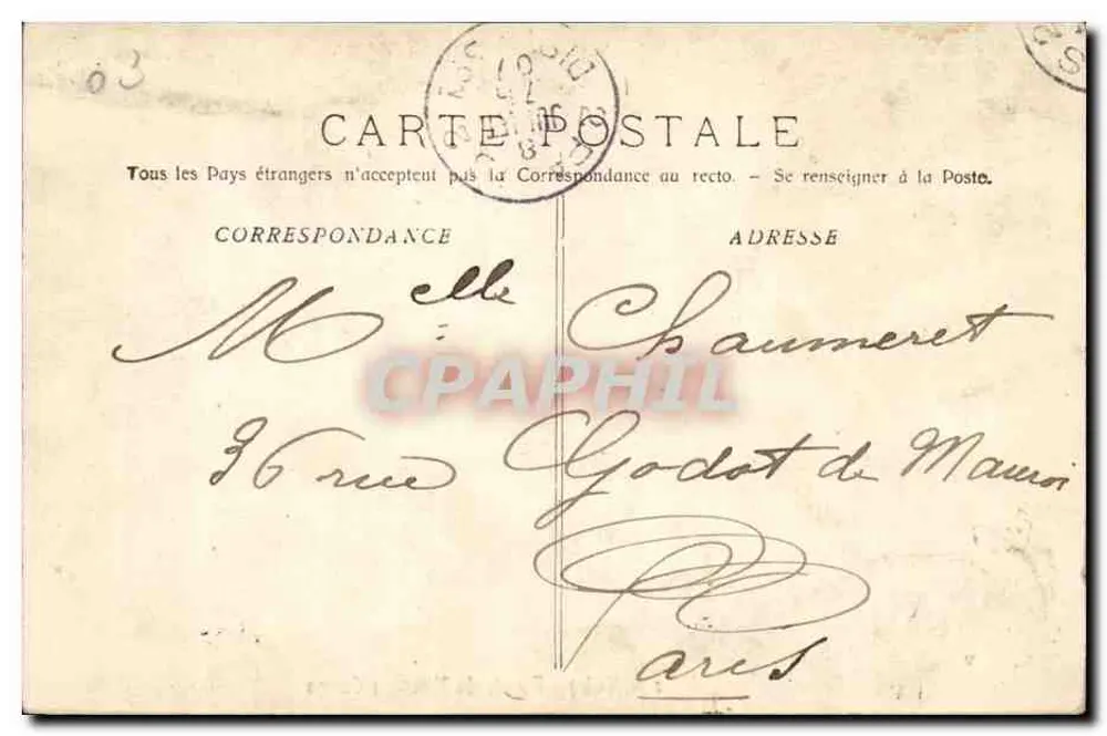 Vichy — Facha de la Nueva Casa de Juegos — editor desconocido, n.º de serie 2 - Reverso