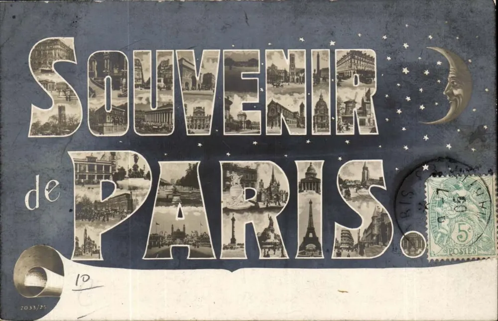 Souvenir de Paris — editor desconhecido, n° 2033/25 - Frente