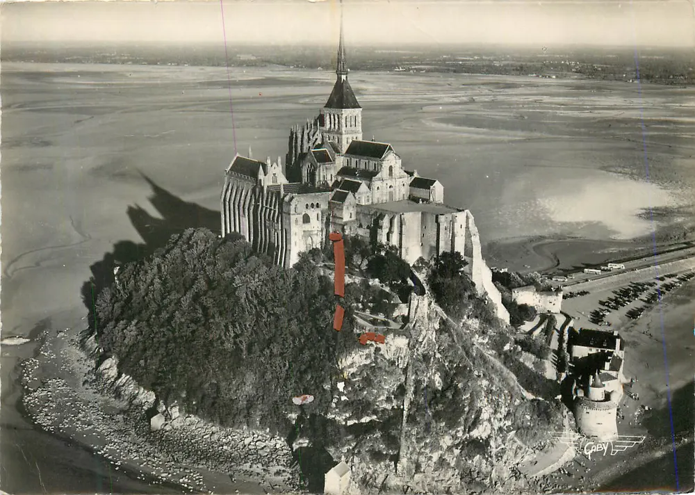 Mont Saint-Michel — Luftbild des Berges und der Abtei — Verlag Caby - Vorderseite