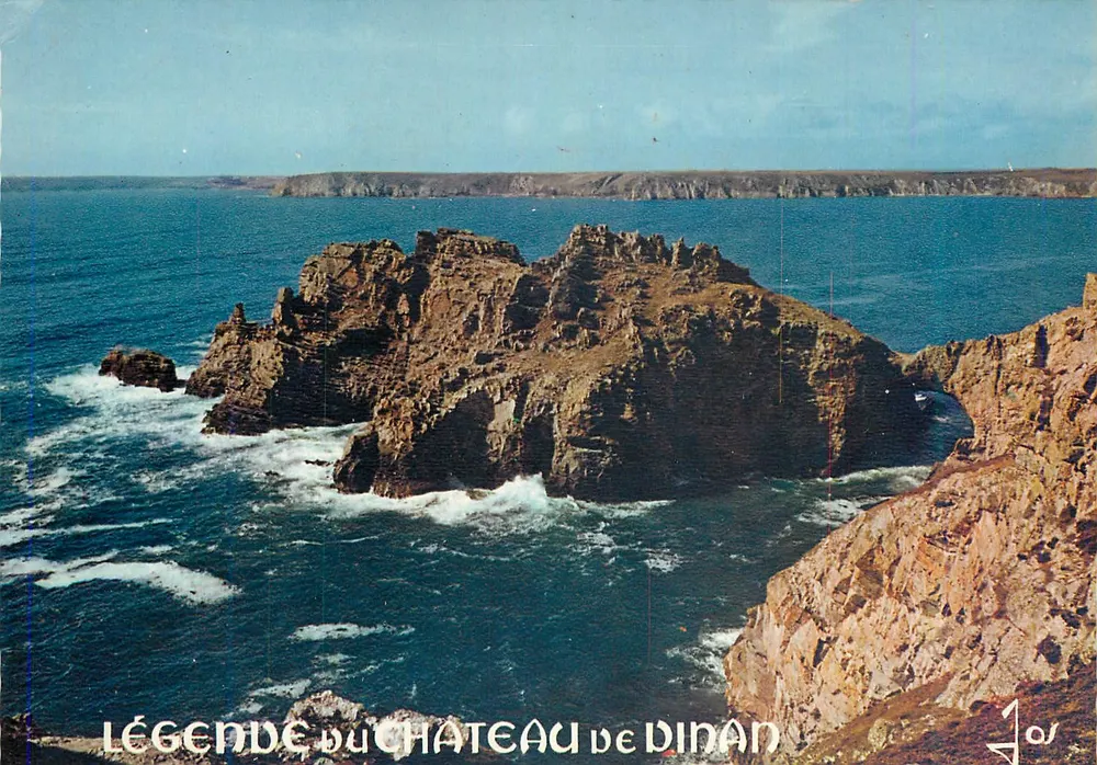 Legende des Schlosses Dinan — Aussicht auf Felsen und Meer — unbekannter Verlag, Nr. 105 - Vorderseite