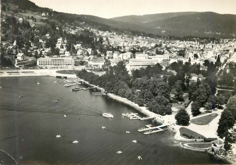 Luftbild von Bergen — Hafen und Stadt — Verlag Service Alrich - Vorderseite