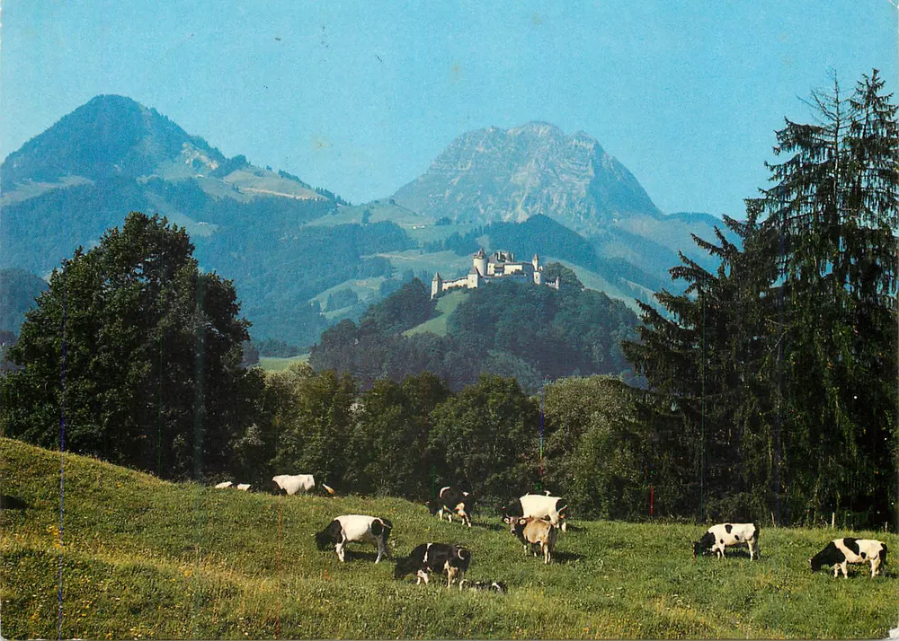 Schloss Chillon — Tal der Arve — Schweizer Post-Editionen - Vorderseite