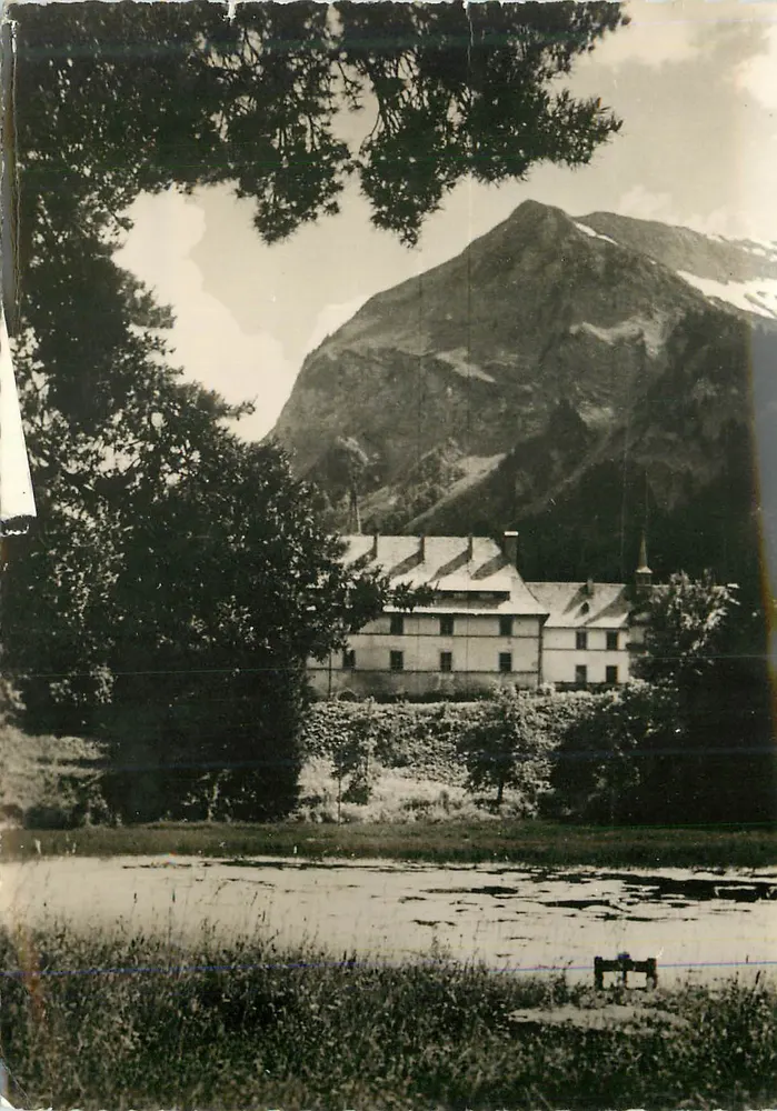 Schloss de la Bâtie — Panoramablick — unbekannter Verlag - Vorderseite