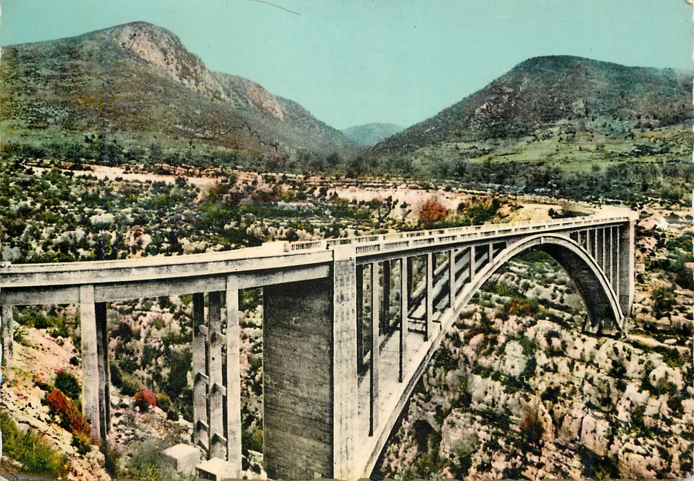 Rhône-Brücke — Panoramablick — Verlag unbekannt - Vorderseite