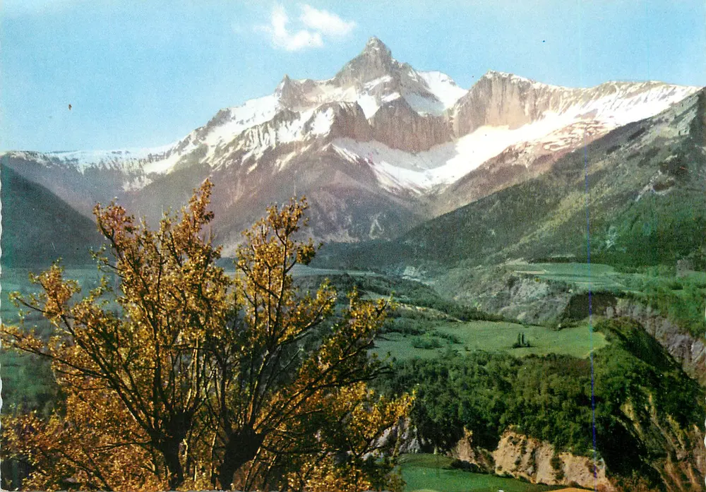 Monte Bianco — vista panoramica — editore non identificabile - Recto