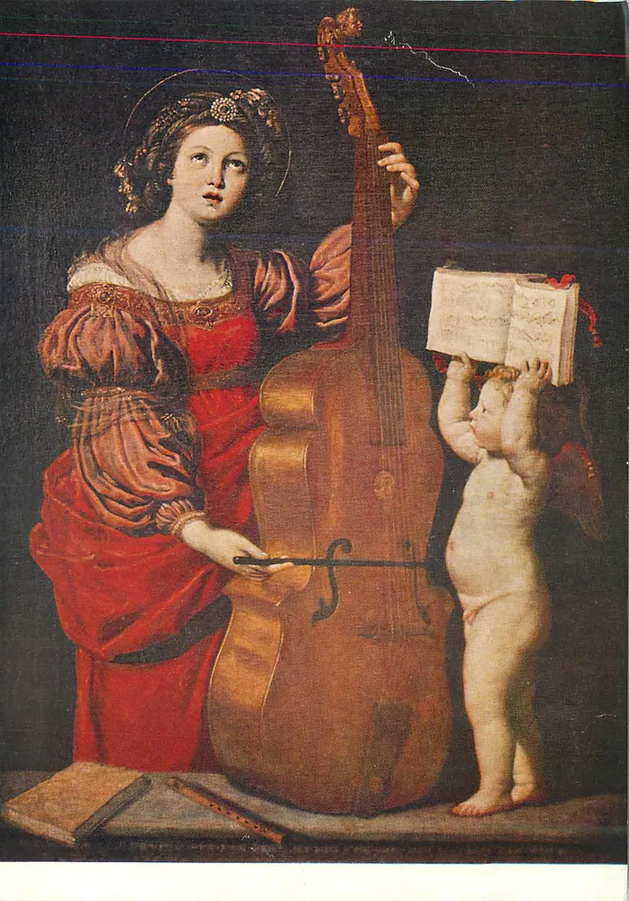 Santa Catarina de Siena — santa musicista — editor desconhecido, número de série não visível - Frente