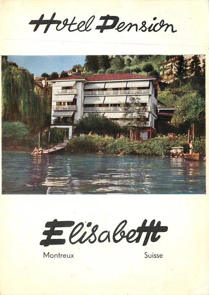 Hotel Pension Elisabeth — Montreux — Schweiz - Vorderseite