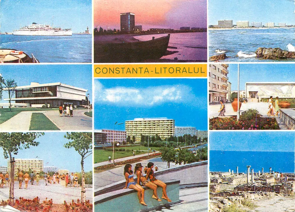 Constanta - Litoralul — vista panorâmica da costa - Frente