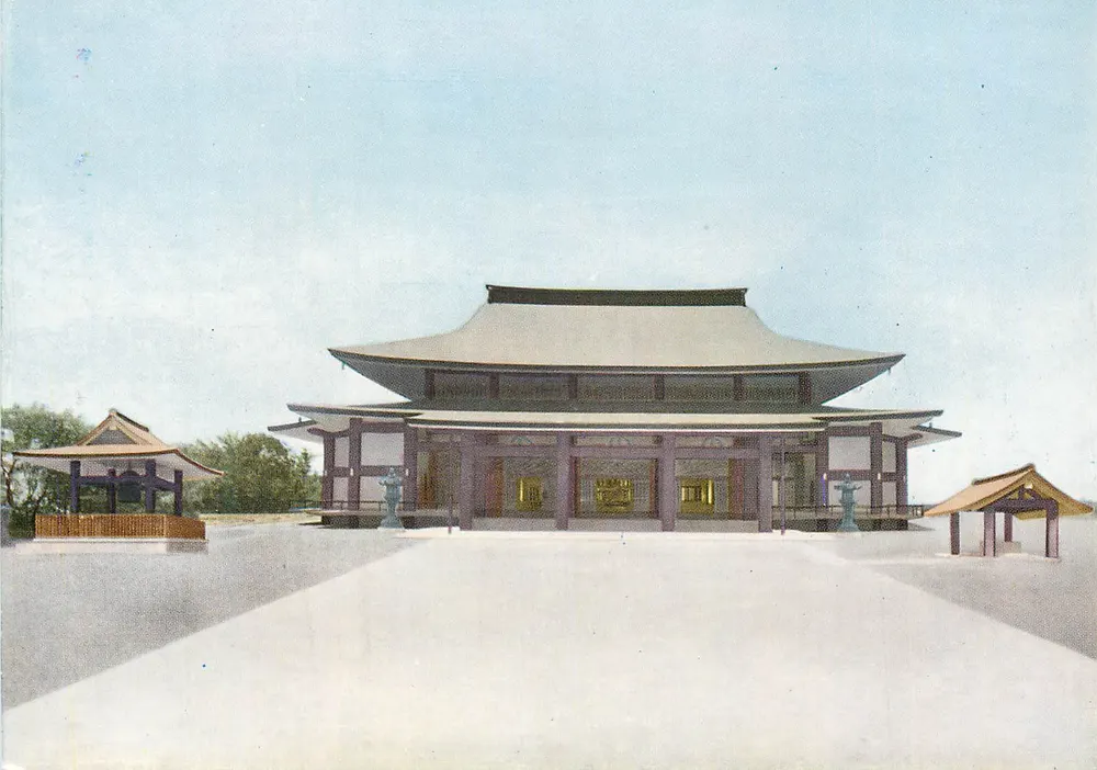 Palácio imperial japonês — vista arquitetônica — editor desconhecido - Frente