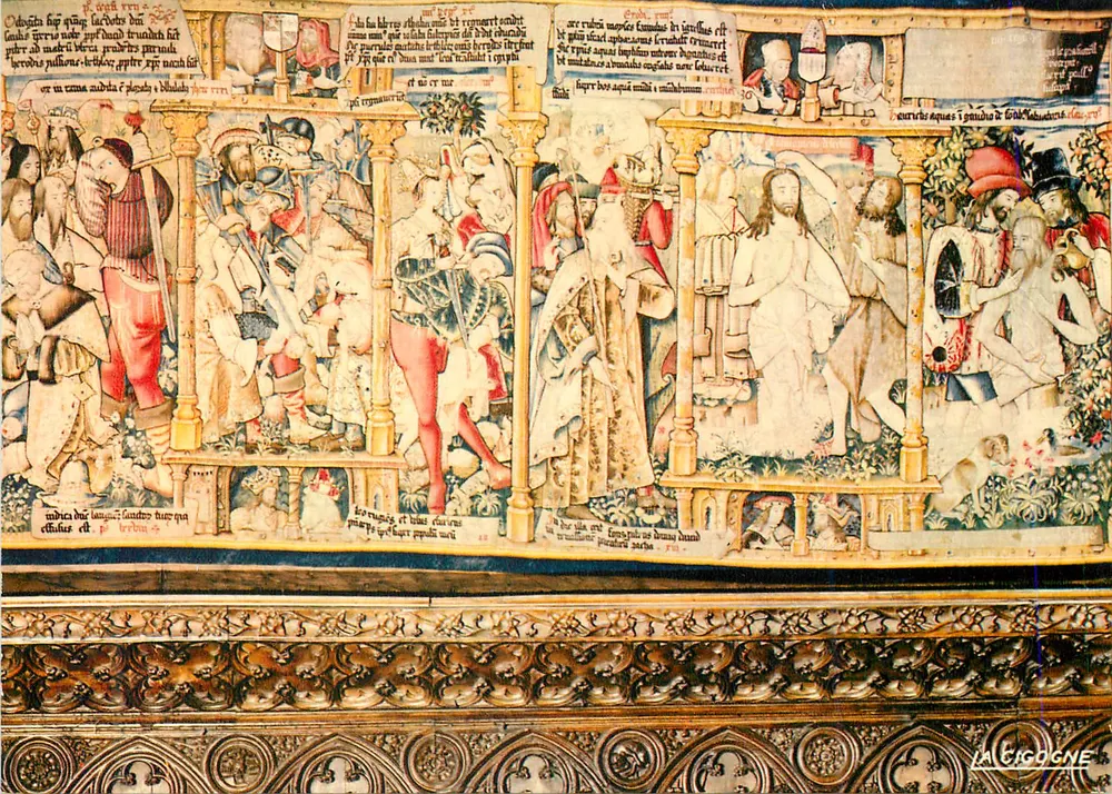 Biblische Szenen — Mittelalterliche Tapete — Die Storch - Vorderseite
