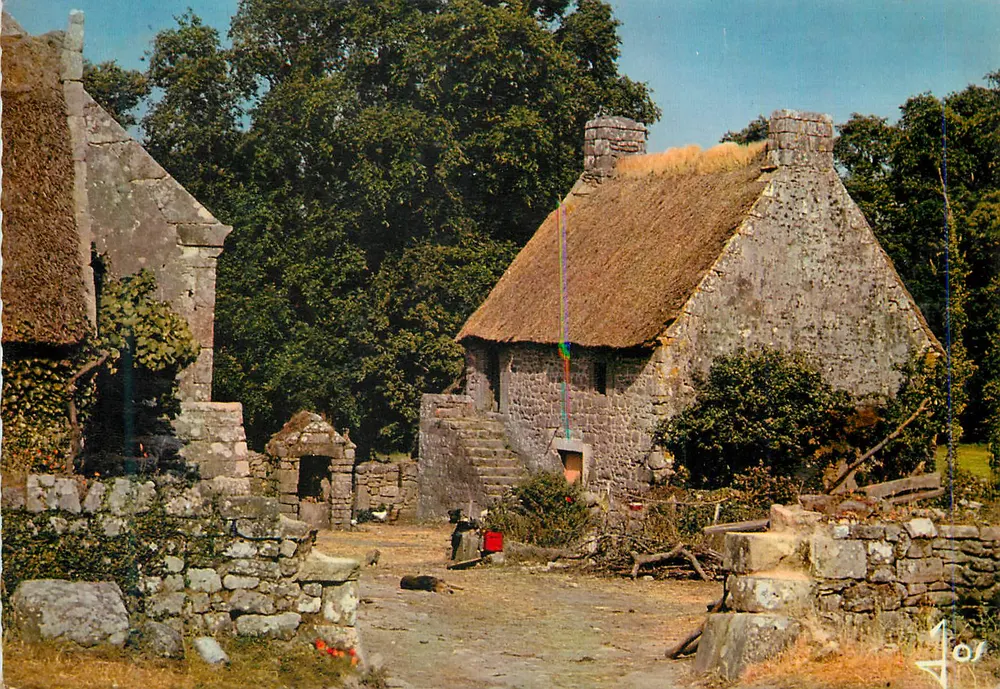 Dorf aus Stein und Stroh — Bretagne — Verlag Jos, Nr. 405 - Vorderseite
