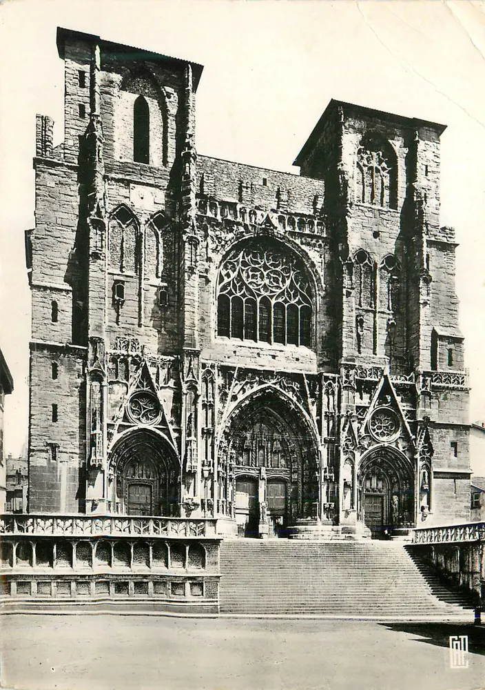 Catedral de São Etienne de Toulouse — fachada gótica — editor desconhecido - Frente