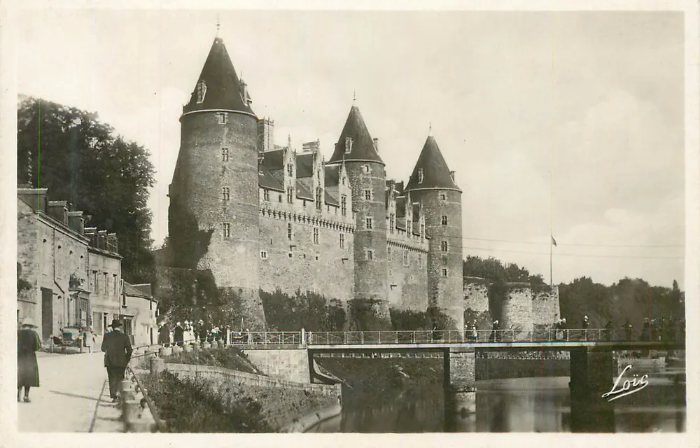 Castelo de Château-Gaillard — vista com ponte e vizinhança — Loïc - Frente