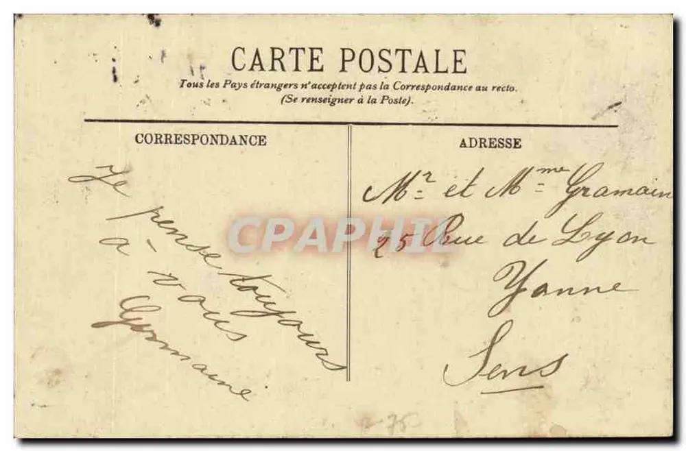 Paris — O Liceu Louis-le-Grand — LL. — Editor LL. n° 1767 - Verso