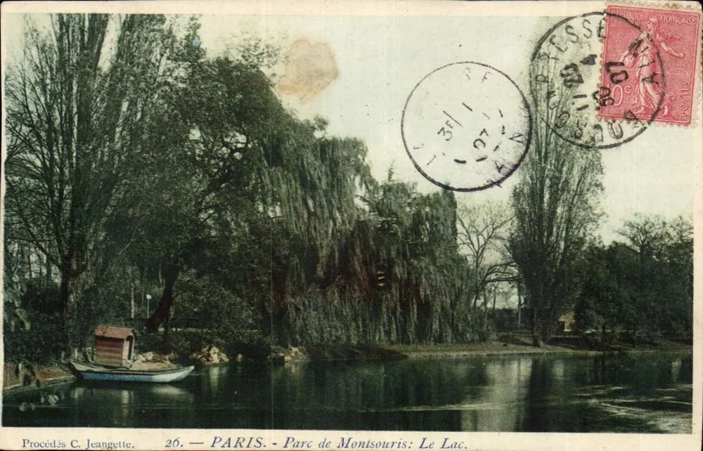 PARIS - Parque de Montsouris: O Lago — Processos C. Jeangette, n°26 - Frente