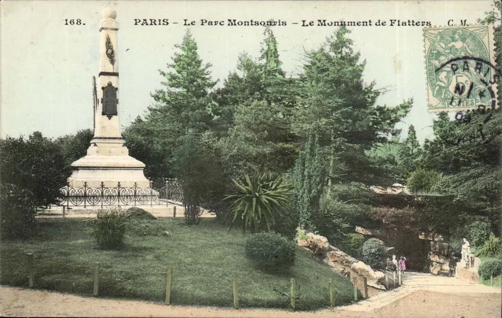 PARIS - Le Parc Montsouris - Le Monument de Flatters — C.M. n°168 - Vorderseite
