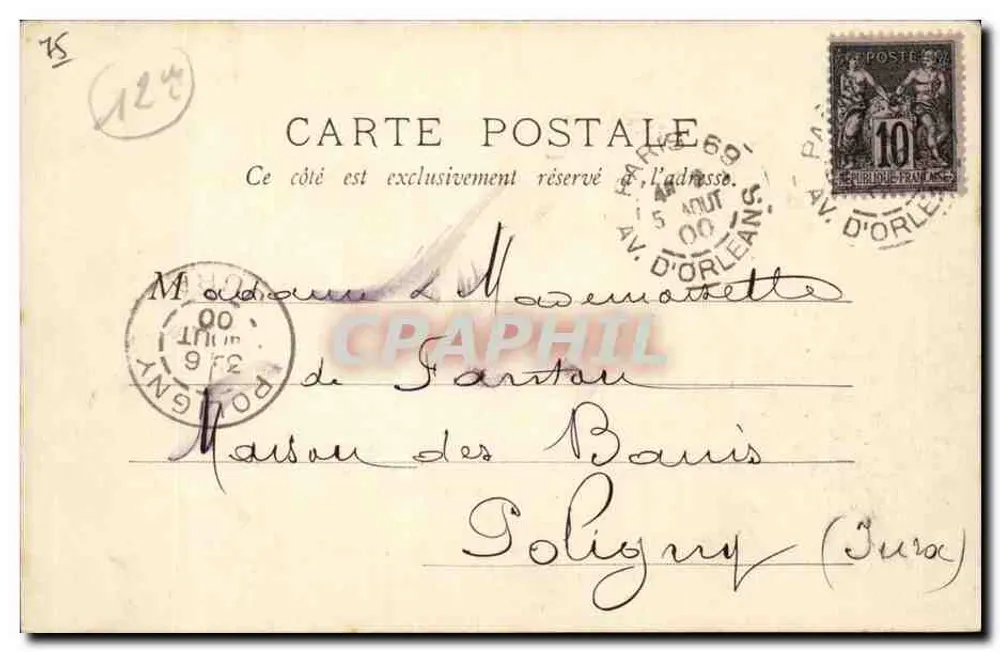 Place de la Bastille — Paris — B.F. Paris n° 97 - Verso