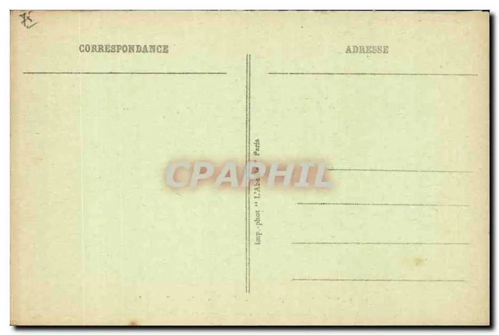 Paris - Bois de Boulogne - La Roseraie de Bagatelle — Foto-Druck "L'Abeille" Paris, Nr. 50 - Rückseite