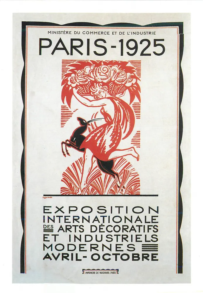 Internationale Ausstellung für Dekorative Künste und moderne Industrie — Paris-1925 — Druckerei Vaugirard, Paris - Vorderseite