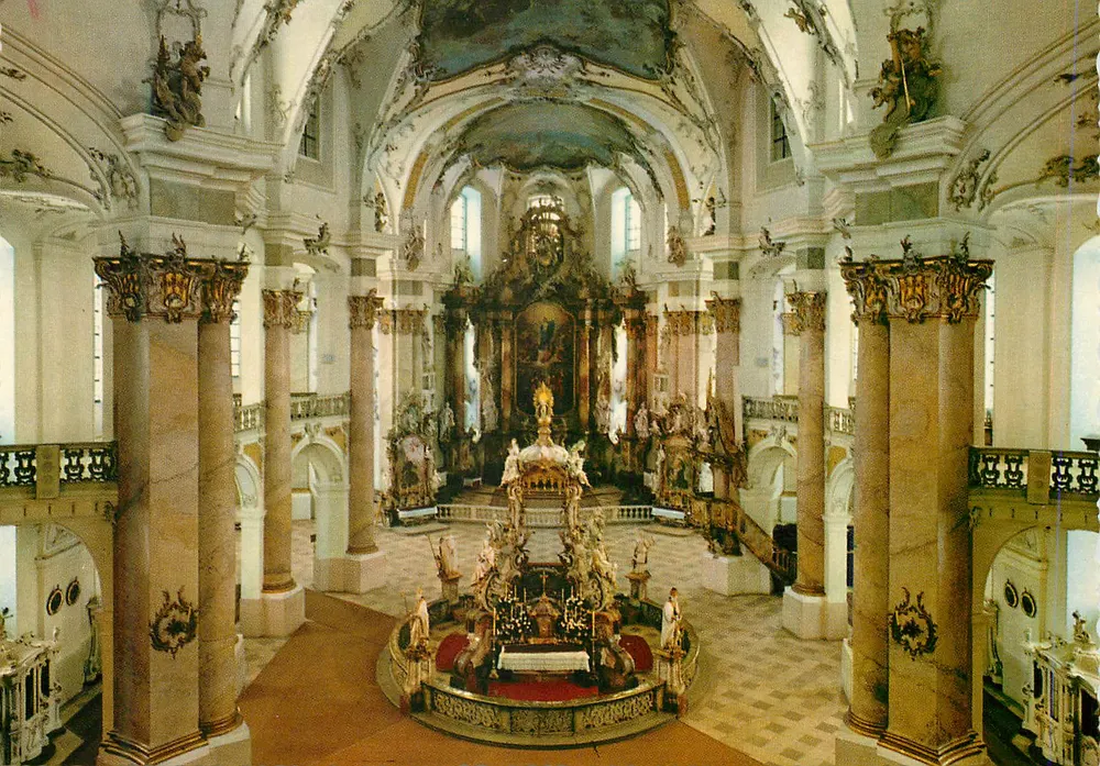 Innenraum einer barocken Kirche — Architektonische und dekorative Details — Verlag unbekannt - Vorderseite