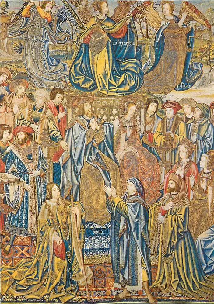 Die Geburt Christi — Tapisserie der Krone — Atelier von Jean de Marville - Vorderseite