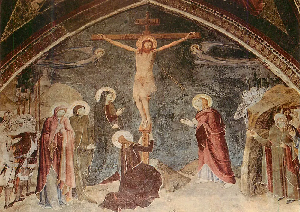 Kreuzigung Jesu — Fresko — unbekannter Verleger, Seriennummer nicht sichtbar - Vorderseite