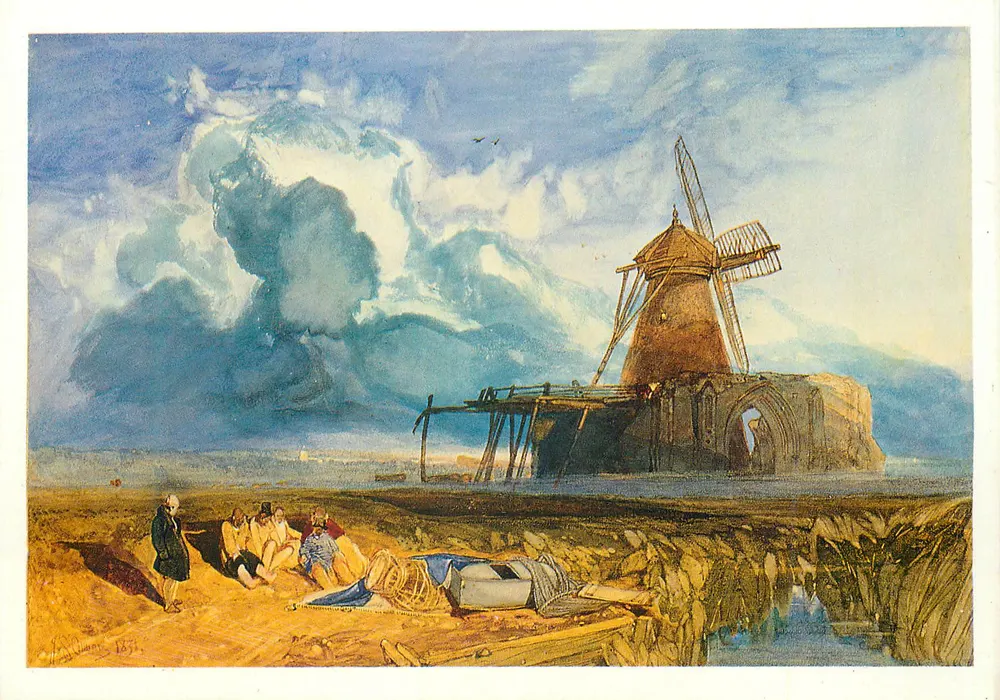 Mühle — Küstenlandschaft — J. D. Dumas, 1831 - Vorderseite