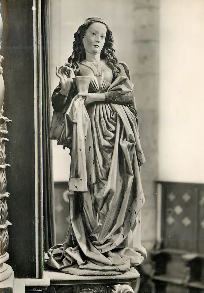 Statue der Jungfrau mit dem Kind — Kirche Sainte-Croix — unbekannter Verlag, Seriennummer nicht sichtbar - Vorderseite