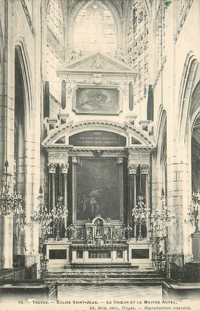 Troyes — Kirche Saint-Jean — Chor und Hauptaltar - Vorderseite