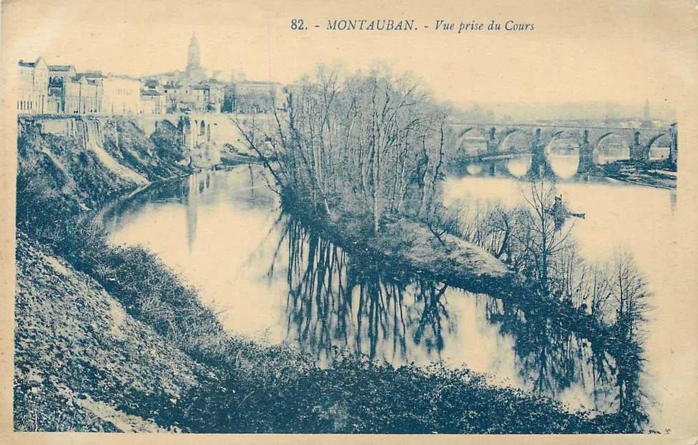 Montauban - Vista presa dal Cours - Recto