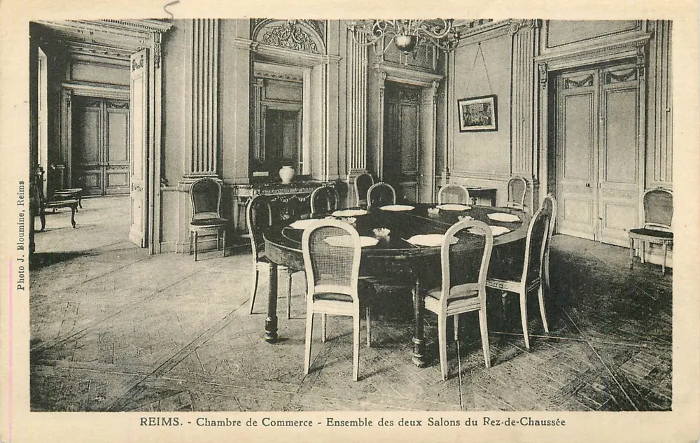 Reims - Handelskammer - Ensemble der beiden Erdgeschoss-Salons — Foto J. Bloumine, Reims - Vorderseite