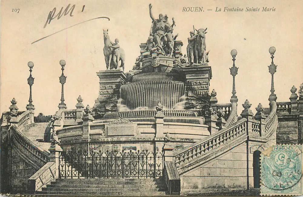 Rouen — Fontaine Sainte Marie — Anonymer Verlag, n° 107 - Vorderseite