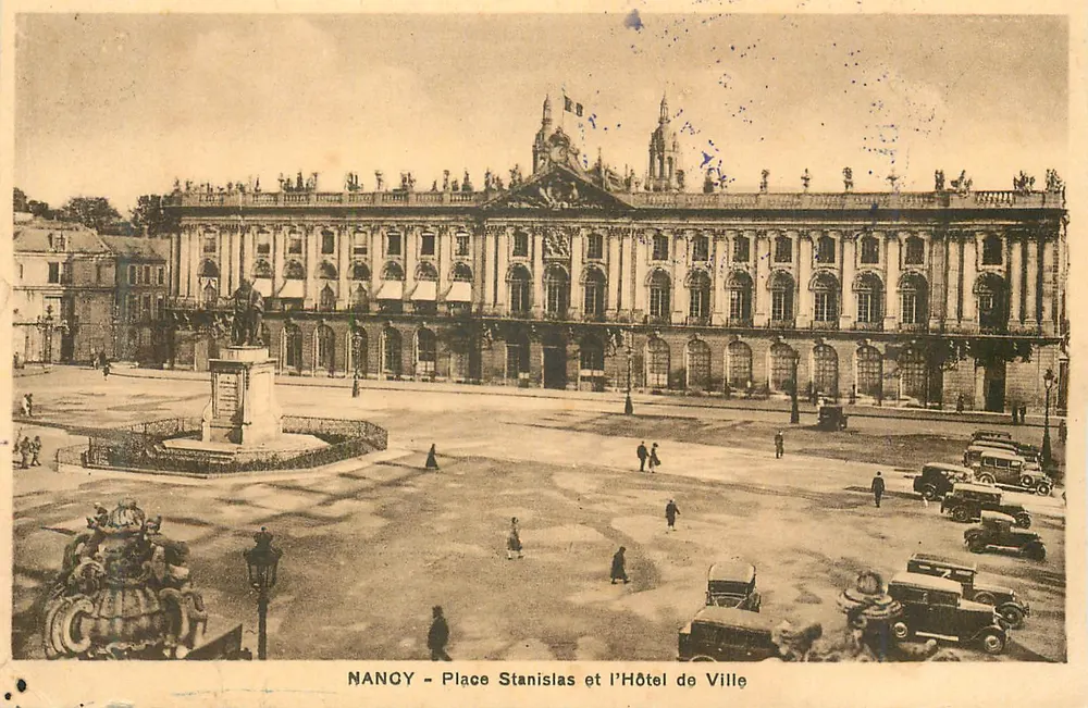 Nangy — Place Stanislas und das Rathaus - Vorderseite