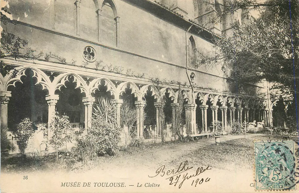 Muzeum w Tuluzie — Klasztor — Bertille, 24 lipca 1904 - Awers